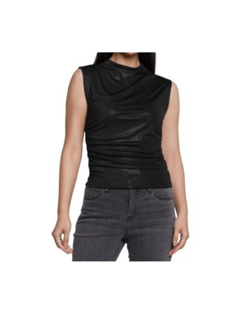 ✨Express Women's Mock Neck Tank Black Size S